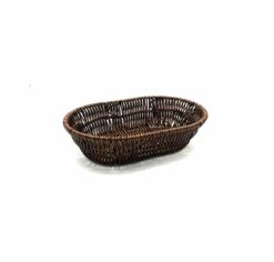 ΨΩΜΙΕΡΑ RATTAN ΟΒΑΛ ΚΑΦΕ 15Χ17Χ7cm