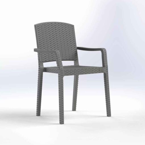 ΠΟΛΥΘΡONA RATTAN ΜΠΡΑΤΣΑ ΧΡΩΜ. 55Χ59Χ85cm