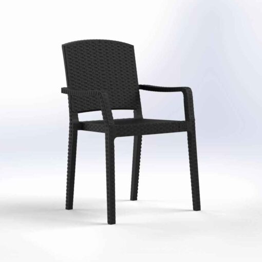 ΠΟΛΥΘΡONA RATTAN ΜΠΡΑΤΣΑ ΧΡΩΜ. 55Χ59Χ85cm - Image 5