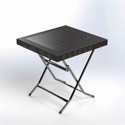 ΤΡΑΠΕΖΙ RATTAN ΤΕΤΡ. ΣΠΑΣ.80X80X75c ΧΡΩΜ. - Image 2