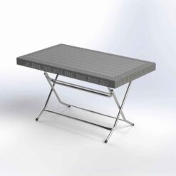 ΤΡΑΠΕΖΙ RATTAN ΟΡΘΟΓ. ΣΠΑΣ.75Χ80Χ135c ΧΡΩΜ.