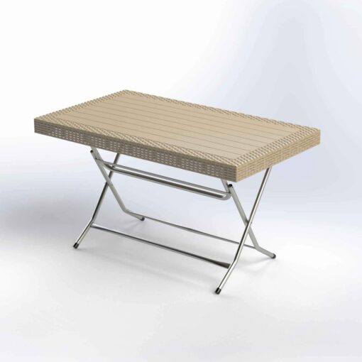ΤΡΑΠΕΖΙ RATTAN ΟΡΘΟΓ. ΣΠΑΣ.75Χ80Χ135c ΧΡΩΜ. - Image 2