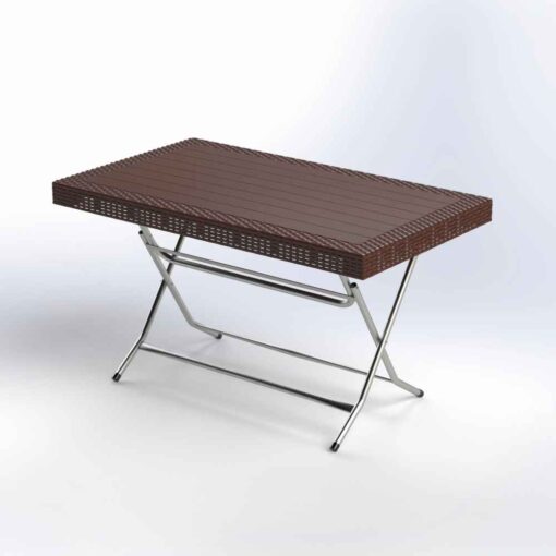 ΤΡΑΠΕΖΙ RATTAN ΟΡΘΟΓ. ΣΠΑΣ.75Χ80Χ135c ΧΡΩΜ. - Image 4