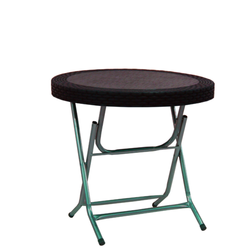 ΤΡΑΠΕΖΙ ΣΤΡΟΓ. RATTAN ΣΠΑΣ.Φ80Χ75cΧΡΩΜ. - Image 3