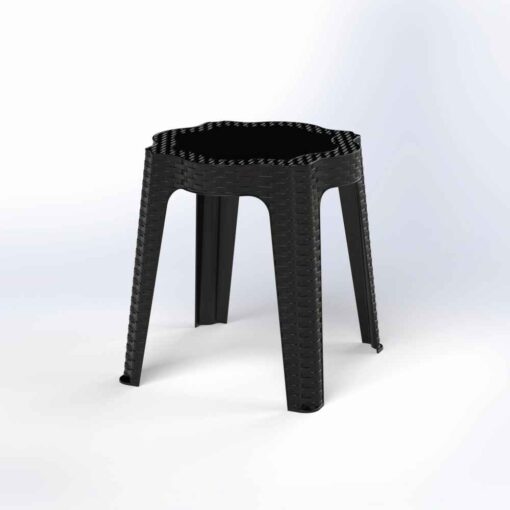 ΤΡΑΠΕΖΙ ΣΤΡΟΓΓΥΛΟ RATTAN Φ40Χ43cΧΡΩΜ. - Image 2
