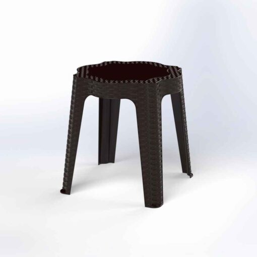 ΤΡΑΠΕΖΙ ΣΤΡΟΓΓΥΛΟ RATTAN Φ40Χ43cΧΡΩΜ. - Image 3