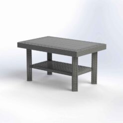 ΤΡΑΠΕΖΙ RATTAN ΟΡΘΟΓ.55X85X45cm ΧΡΩΜ.
