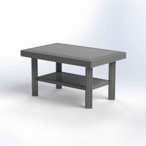 ΤΡΑΠΕΖΙ RATTAN ΟΡΘΟΓ.55X85X45cm ΧΡΩΜ.