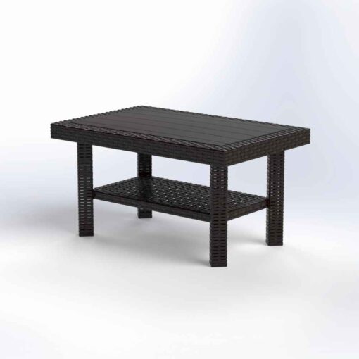 ΤΡΑΠΕΖΙ RATTAN ΟΡΘΟΓ.55X85X45cm ΧΡΩΜ. - Image 2