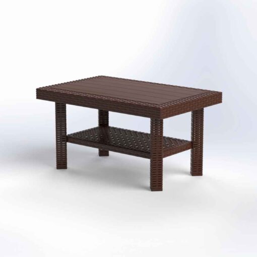 ΤΡΑΠΕΖΙ RATTAN ΟΡΘΟΓ.55X85X45cm ΧΡΩΜ. - Image 3