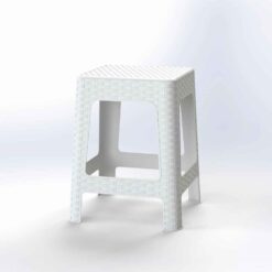 ΠΛΑΣΤΙΚΟ ΣΚΑΜΠΩ RATTAN 36X36X45cΧΡΩΜ.