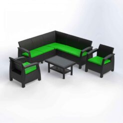 ΣΕΤ RATTAN 7ΘΕΣ.+ΤΡΑΠ.DOUPLEX+ΜΑΞΙΛ.