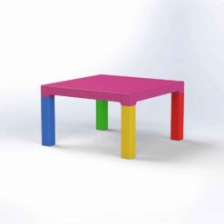 ΤΡΑΠΕΖΙ ΠΑΙΔΙΚΟ ΤΕΤΡΑΓ. ΧΡΩΜ.75X75X43cm