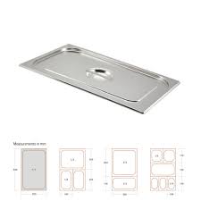 ΚΑΠΑΚΙ GASTRONOM INOX 1/1 53Χ32cm - Image 2