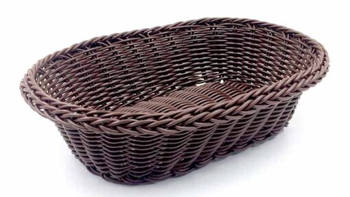 ΨΩΜΙΕΡΑ RATTAN ΟΒΑΛ ΚΑΦΕ 26Χ20cm