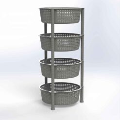 ΡΑΦΙΑ ΣΤΡΟΓ.RATTAN 4ΘΕΣ. ΧΡΩΜ.Φ40X88cm