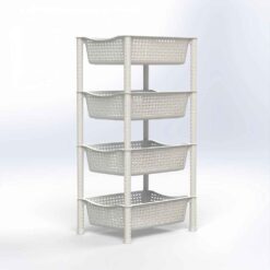 ΡΑΦΙΑ ΠΑΡΑ/ΜΟ RATTAN 4ΘΕΣ.ΧΡΩΜ.45Χ35Χ88