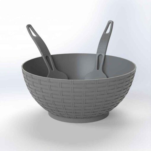 ΜΠΩΛ ΣΑΛΑΤΑΣ ΠΛ.+ ΚΟΥΤ+ΠΗΡ. 24cm ΧΡΩΜ.