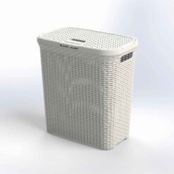 ΚΑΛΑΘΙ ΑΠΛΥΤΩΝ RATTAN+ΚΑΠ. 44X34X58cm