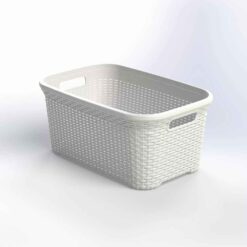 ΛΕΚΑΝΗ ΡΟΥΧΩΝ ΟΡΘΟΓ.RATTAN 60X40X28cm