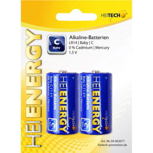 HEITECH ΑΛΚΑΛ. ΜΠΑΤΑΡΙΕΣ C ΜΕΣΑΙΕΣ 2τ