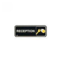 ΠΙΝΑΚΙΔΑ ΠΛ. ΜΑΥΡΗ RECEPTION 22X8cm