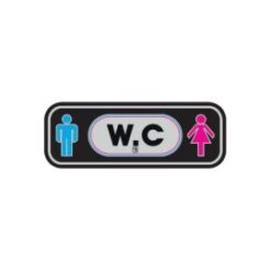 ΠΙΝΑΚΙΔΑ W.C ΠΛΑΣΤ. ΑΣΗΜΙ 22X8cm