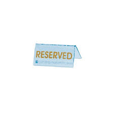 ΕΠΙΤΡ. RESERVED P/G ΜΠΛΕ ΦΩΣΦ.10X5cm