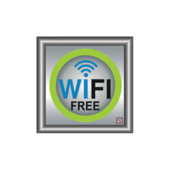 ΠΙΝΑΚΙΔΑ ΑΛΟΥΜ WIFI FREE 9.5X9.5cm