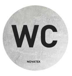 ΣΗΜΑ ΑΛΟΥΜΙΝΙΟΥ ΣΤΡΟΓΓΥΛΟ WC Φ10cm