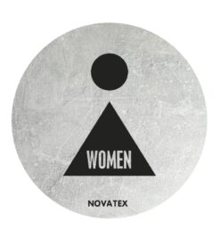 ΣΗΜΑ ΑΛΟΥΜΙΝΙΟΥ ΣΤΡΟΓ. WOMEN Φ10cm