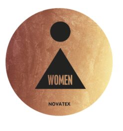 ΣΗΜΑ ΑΛΟΥΜ. ΣΤΡΟΓ. ΚΑΦΕ WOMEN Φ10cm