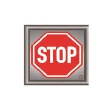 ΣΗΜΑ ΑΛΟΥΜΙΝΙΟΥ STOP 9,5X9,5cm