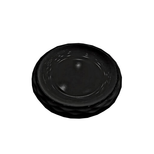ΜΠΩΛ ΜΕΛΑΜΙΝΗΣ ΟΒΑΛ ΜΑΥΡΟ 17X19X5cm - Image 2