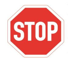 ΣΗΜΑ ΑΥΤΟΚ/ΤΟ STOP 20X20cm