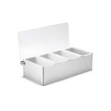 ΣΕΤ ΜΠΑΡ ΙΝΟΧ 4 ΘΕΣΕΩΝ 30X15X9cm