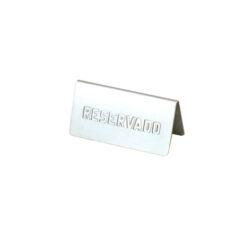 ΠΙΝΑΚΙΔΑ RESERVE INOX 12Χ6cm