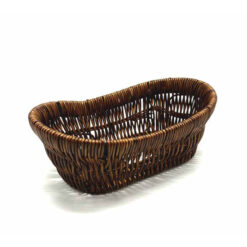 ΨΩΜΙΕΡΑ RATTAN ΚΑΦΕ ΟΒΑΛ 24.5Χ15Χ9.5cm