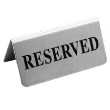 RESERVED ΕΠΙΤΡΑΠΕΖΙΟ INOX 7,5X3,8cm