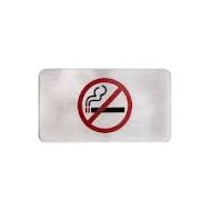 ΠΙΝΑΚΙΔΑ ΙΝΟΧ NO SMOKING 11Χ6cm