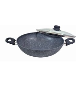 ΚΑΤΣΑΡΟΛΑ-WOK ΓΡΑΝΙΤΗΣ ΜΕ ΚΑΠΑΚΙ 28cm