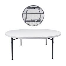 ΤΡΑΠΕΖΙ CATERING ΛΕΥΚΟ ΣΠΑΣΤΟ Φ181Χ74cm