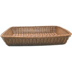 ΚΑΛΑΘΙ ΜΠΟΥΦΕ RATTAN ΚΑΦΕ 1/1 53X32,5X9cm