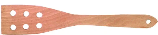 ΣΠΑΤΟΥΛΑ ΞΥΛΙΝΗ ΜΕ ΤΡΥΠΕΣ 30cm